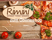 Tablet Screenshot of pizza-rimini.de